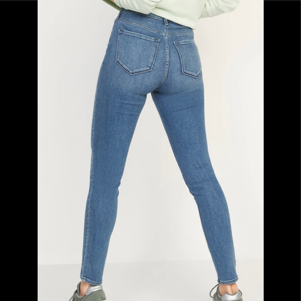 8 TALL Old Navy High Rise Super Skinny Denim Stretch Long 2022 season NEW tags